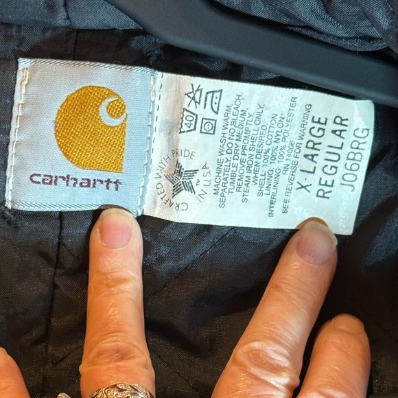 Rare Vintage Carhartt J06 Active Jacket - Quilted Lining  Burgundy (BRG) XL - Picture 6 of 16